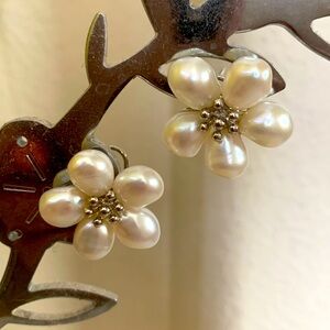 Ross Simons Freshwater Pearl and Sterling Silver Leverback Earrings